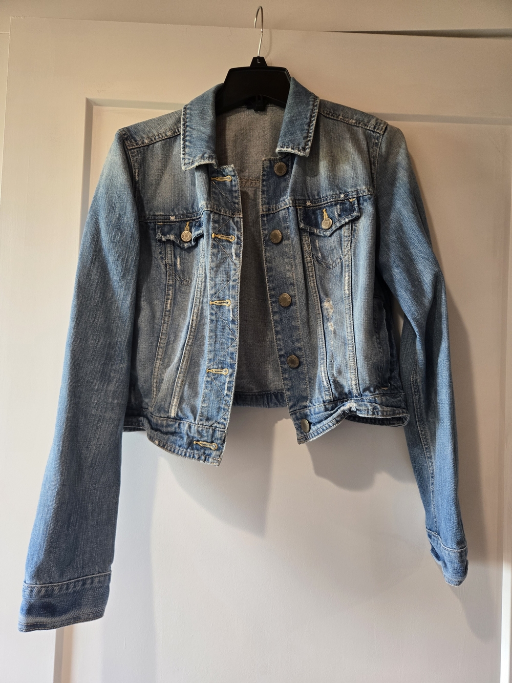American Eagle Outfitters Light Blue Denim Jean Jacket
